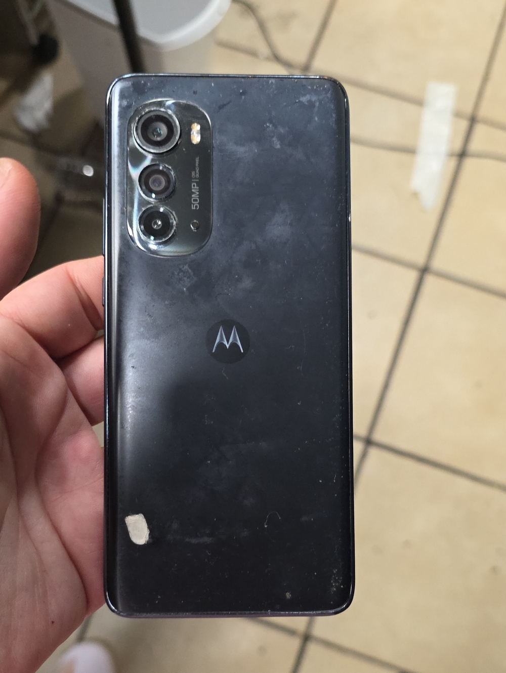 Motorola Black Phone with Triple Rear Cameras